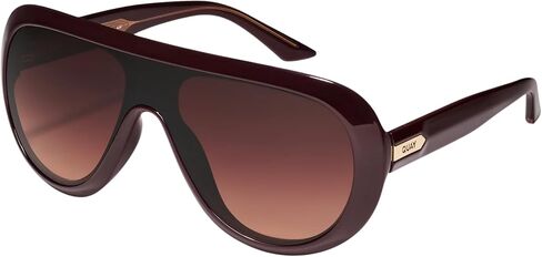 QUAY SET LIST Shield Aviator النظارات الشمسية للرجال والنساء + حزمة مع مجموعة إكسسوارات النظارات in Kuwait