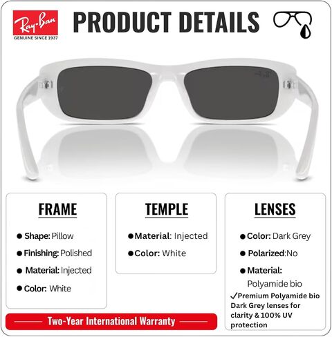 Ray-Ban RB4436D BIO-BASED Square Shape Sunglasses with Official RayBan Eyewear Kit in Kuwait