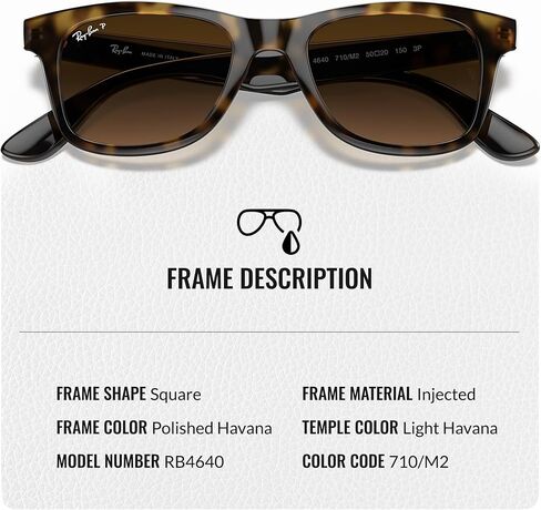 نظارات شمسية Ray-Ban RB4640 مربعة الشكل للرجال والنساء مع مجموعة نظارات RAYBAN الرسمية in Saudi Arabia