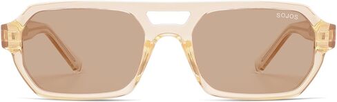 SOJOS Trendy TR90 Polarized Aviator Sunglasses for Women Men,Retro Rectangle Shades Sun Glasses SJ2683 in Kuwait