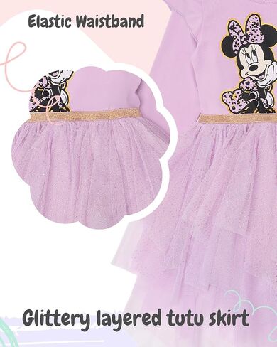 Disney Minnie Mouse Dress Up to Play for Girls Long Sleeve Tutu & Sparkle Tulle Skirt in Kuwait
