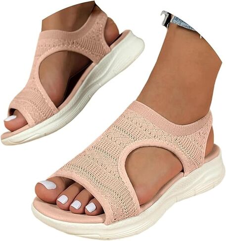 Orthopedic Sandals for Women Walking Slippers with Arch Support Anti-Slip Slide Sport Sandals-Mesh Upper Breathable Sandal Slip on Flip Flops Washable Slingback Beach Shoes in Saudi Arabia