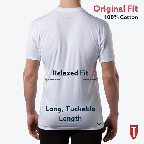 Men's Sweatproof Undershirt | Cotton Deep V Neck | Original Fit | with Sweat Pads | White, Black | 4 Pk Bundle | Large in Saudi Arabia