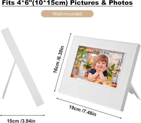 60S Voice Recordable Picture Frames, 7.5 x 6.3 Photo Frame, Sympathy Gift, Vertical or Horizontal, Tabletop & Wall Mount, Gifts for Boys & Girls, Mother, Father, Grandparents, Birthday, Christmas in Saudi Arabia