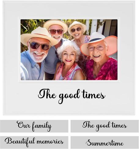 60S Voice Recordable Picture Frames, 7.5 x 6.3 Photo Frame, Sympathy Gift, Vertical or Horizontal, Tabletop & Wall Mount, Gifts for Boys & Girls, Mother, Father, Grandparents, Birthday, Christmas in Saudi Arabia