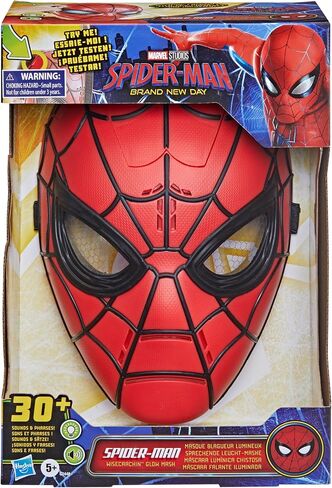 Marvel Studios Spider-Man: Brand New Day Wisecrackin’ Glow Mask, Electronic Role Play Toy, Super Hero Costume Mask and Toys for Kids, Ages 5+ in Kuwait