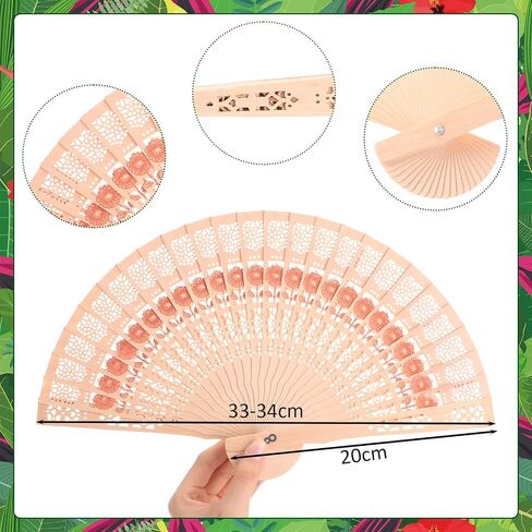 Chicingyou 12 Sets Havana Night Party Decorations 12 Pcs Cuban Hats for Men and 12 Pcs Wooden Folding Fan Centerpieces for Havana Night Birthday Wedding Celebration Accessories Apricot in Kuwait