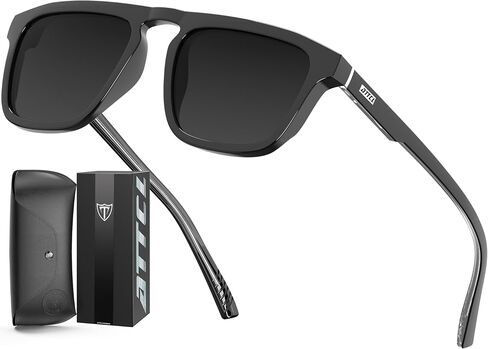 ATTCL Polarized Sunglasses for Men Modern: Lightweight TR90 Frame UV Protection Square Sun Glasses for Women Driving Travel in Kuwait