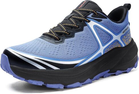 Men's Wide Trail Running Shoes 2E Lightweight Cushioned, Non Slip Outdoor Hiking Sneakers with Arch Support Wide Width, Breathable Cross Training Athletic Walking Shoes for Men in Saudi Arabia