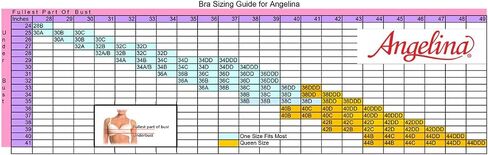 Angelina Women's Wired and Padded Push-up Bras with Clear Convertible Straps (6-Pack) in Kuwait