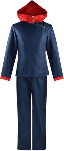Gosbeliy JJK Yuji Itadori Hoodie Yuji Itadori Cosplay Costume Jacket Outfit Anime Pullover Sweatshirt Hat Halloween Uniform in Saudi Arabia