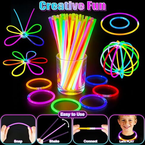 120 PCS Glow In The Dark Party Supplies, Light Up Glasses, Led Glasses, Glow In The Dark Glasses, Glow Party Supplies, Neon Party Glasses for Glow Party, Wedding, Birthday, New Year, Rave, Carnival in Kuwait