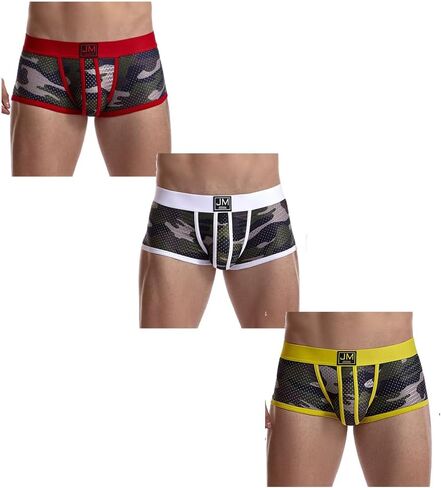 JOCKMAIL الرجال الملاكم ملخصات الرجال الملابس الداخلية الملاكم ملخصات مع الرجال الملاكم السراويل التمويه الملابس الداخلية حزمة in Kuwait