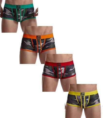 JOCKMAIL الرجال الملاكم ملخصات الرجال الملابس الداخلية الملاكم ملخصات مع الرجال الملاكم السراويل التمويه الملابس الداخلية حزمة in Kuwait