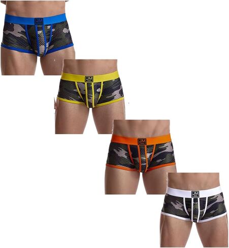 JOCKMAIL الرجال الملاكم ملخصات الرجال الملابس الداخلية الملاكم ملخصات مع الرجال الملاكم السراويل التمويه الملابس الداخلية حزمة in Kuwait