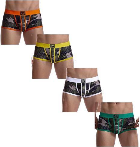 JOCKMAIL الرجال الملاكم ملخصات الرجال الملابس الداخلية الملاكم ملخصات مع الرجال الملاكم السراويل التمويه الملابس الداخلية حزمة in Kuwait