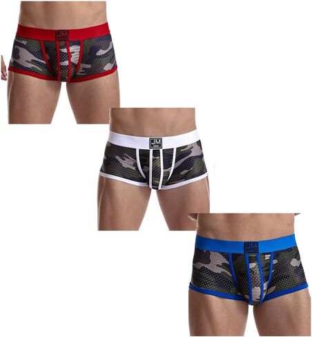 JOCKMAIL الرجال الملاكم ملخصات الرجال الملابس الداخلية الملاكم ملخصات مع الرجال الملاكم السراويل التمويه الملابس الداخلية حزمة in Kuwait