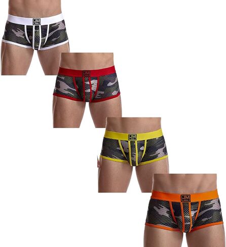 JOCKMAIL الرجال الملاكم ملخصات الرجال الملابس الداخلية الملاكم ملخصات مع الرجال الملاكم السراويل التمويه الملابس الداخلية حزمة in Kuwait