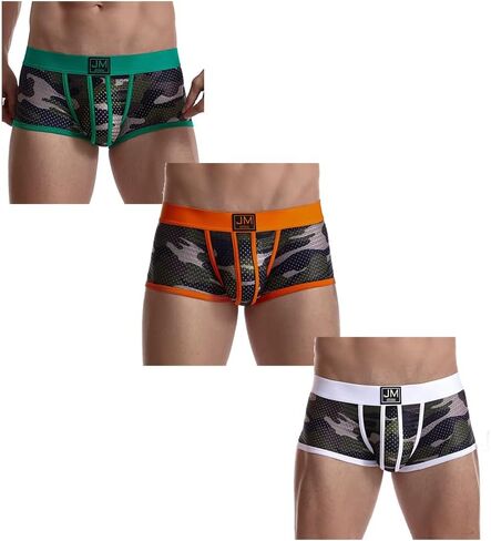 JOCKMAIL الرجال الملاكم ملخصات الرجال الملابس الداخلية الملاكم ملخصات مع الرجال الملاكم السراويل التمويه الملابس الداخلية حزمة in Kuwait