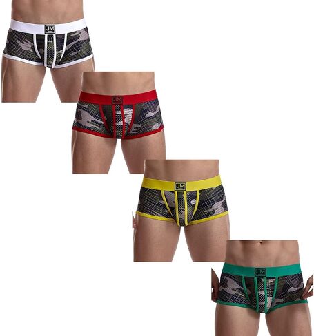 JOCKMAIL الرجال الملاكم ملخصات الرجال الملابس الداخلية الملاكم ملخصات مع الرجال الملاكم السراويل التمويه الملابس الداخلية حزمة in Kuwait