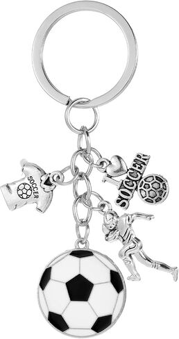 Mini Cute Soccer Keychain, Football Backpacks Charm Keychains Soccer Keychain Pendant Decoration Gifts for Men Women Soccers Fans Boys Girls in Kuwait