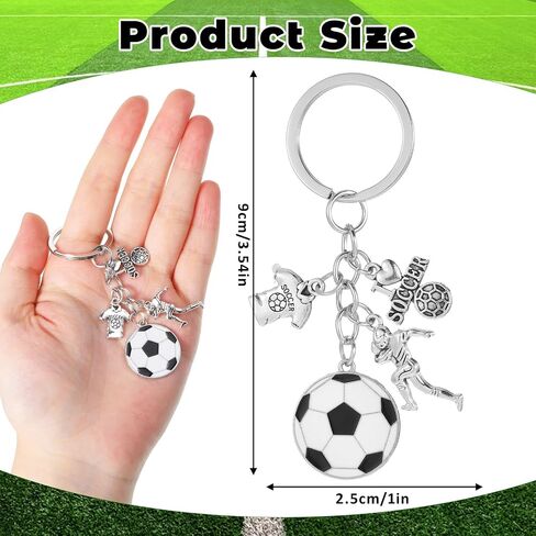 Mini Cute Soccer Keychain, Football Backpacks Charm Keychains Soccer Keychain Pendant Decoration Gifts for Men Women Soccers Fans Boys Girls in Kuwait