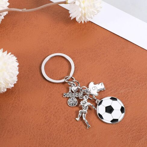 Mini Cute Soccer Keychain, Football Backpacks Charm Keychains Soccer Keychain Pendant Decoration Gifts for Men Women Soccers Fans Boys Girls in Kuwait