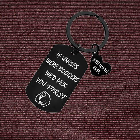 Funny Uncle Keychain Father’s Day Presents Uncle Gifts From Niece Nephew Christmas Birthday Gift for Uncle If Uncles Were Boogers We’d Pick You First in Saudi Arabia