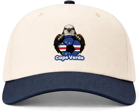 Richardson 5 Panel Two Tone Hat Cape Verde Soccer Ball Flag Men & Women Vintage Baseball Cap Cotton in Kuwait