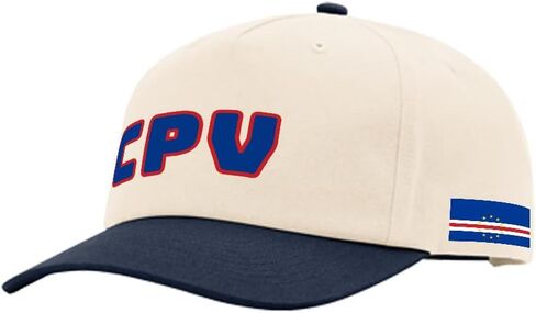 Richardson 5 Panel Two Tone Hat Cape Verde Soccer Ball Flag Men & Women Vintage Baseball Cap Cotton in Kuwait