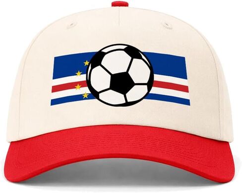 Richardson 5 Panel Two Tone Hat Cape Verde Soccer Ball Flag Men & Women Vintage Baseball Cap Cotton in Kuwait
