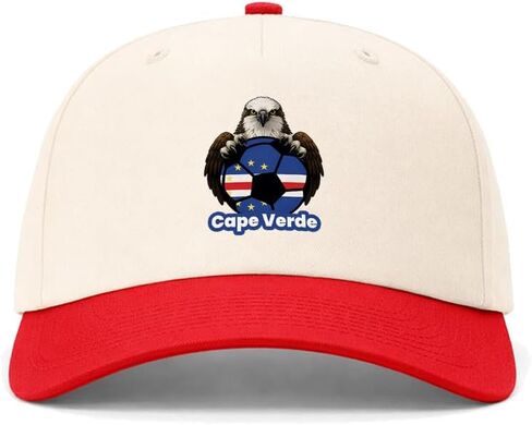 Richardson 5 Panel Two Tone Hat Cape Verde Soccer Ball Flag Men & Women Vintage Baseball Cap Cotton in Kuwait