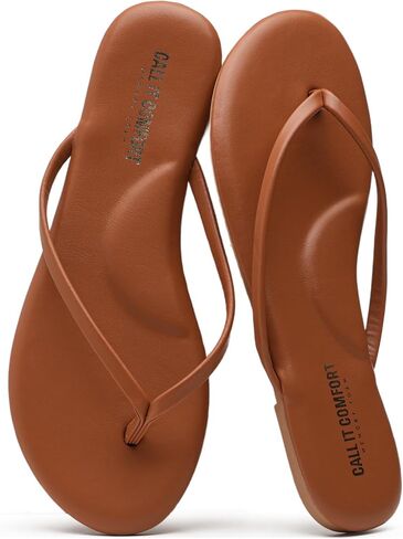 Flip Flops for Women 2026 Memory Foam Cushioned Arch Support Sandals Women Cute Dressy Lightweight Non-Slip Rubber Sole Beach Flat Sandals in Saudi Arabia