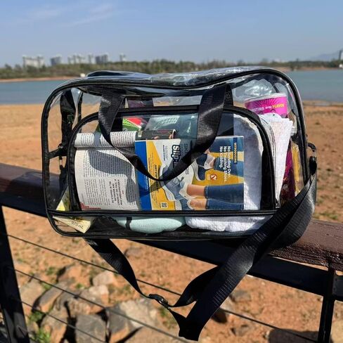 Stadium Approved PVC Large Outdoor Travel Beach Bag Sports Events Crossbody Shoulder Multifunctional Bag in Saudi Arabia