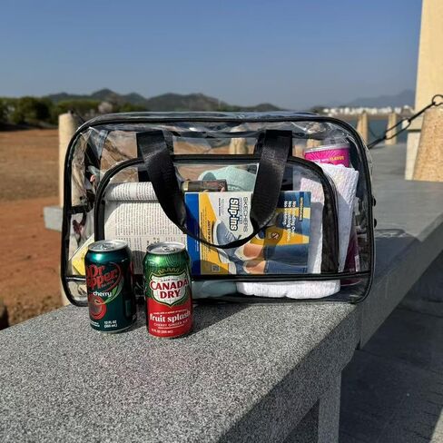 Stadium Approved PVC Large Outdoor Travel Beach Bag Sports Events Crossbody Shoulder Multifunctional Bag in Saudi Arabia