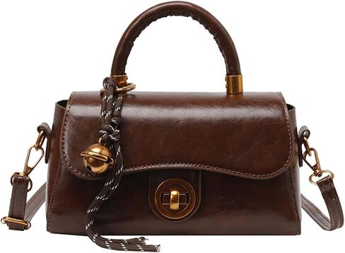 Retro Designs Shoulder Bag Multi Functional PU Leather Satchel Casual Crossbody Bags Handbag for Work and Leisure in Saudi Arabia