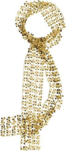 Fashion Scarf for Women, Sparkling Long Women Scarfs with Sequins, Skinny Womens Tie for Party Daily Prom Nightclub in Saudi Arabia