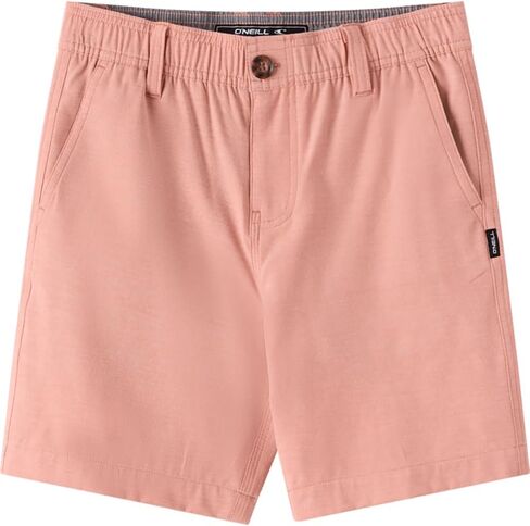 O'Neill Boys' Reserve Light Check Elastic Waist 16" Hybrid Shorts - Langoustino in Kuwait