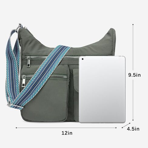 CLUCI Waterproof Nylon Crossbody Bags For Women Bundles with Womens Wallet RFID Blocking Credit Card Wallet in Kuwait