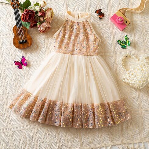 HNXDYY Toddler Girl A-line Princess Party Dress Tulle Formal Elegant Fancy Girls Dresses in Saudi Arabia