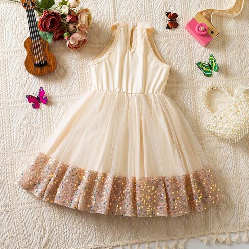 HNXDYY Toddler Girl A-line Princess Party Dress Tulle Formal Elegant Fancy Girls Dresses in Saudi Arabia