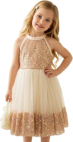 HNXDYY Toddler Girl A-line Princess Party Dress Tulle Formal Elegant Fancy Girls Dresses in Saudi Arabia