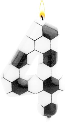Soccer Birthday Candle, Number Cake Candles Football Cake Decorations for Boys Girls Birthday Celebration Sport Party Supplies (Number 6) in Saudi Arabia