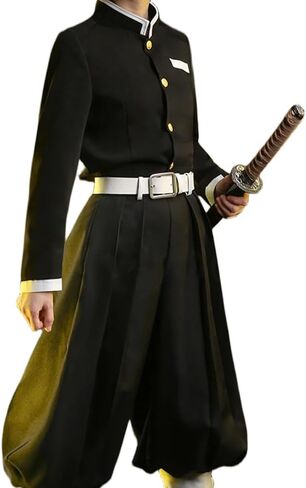 Men Cosplay Costume Anime Kimono Clothing Team Uniform Outfit Halloween Cos in Saudi Arabia