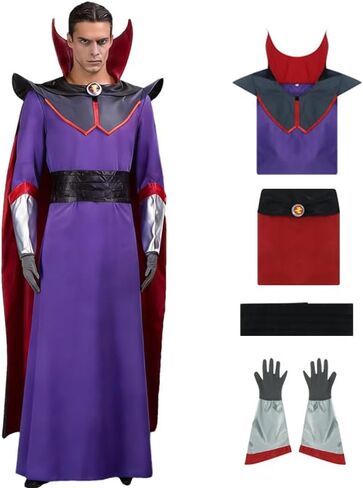 Zurg Costume Emperor Zurg Adult mens Cosplay Suit Cloak robe belt gloves Halloween Event Party Outfits in Saudi Arabia