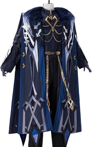 KIRA KIRA Genshin Capitano Cosplay Costumes Doki-N Game Genshin Fatui Harbinger Captain Costume Outfits Plus Size in Kuwait