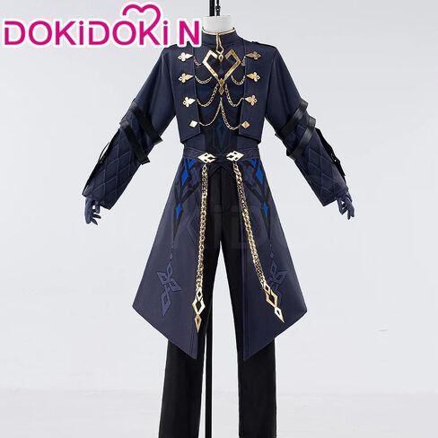 KIRA KIRA Genshin Capitano Cosplay Costumes Doki-N Game Genshin Fatui Harbinger Captain Costume Outfits Plus Size in Kuwait