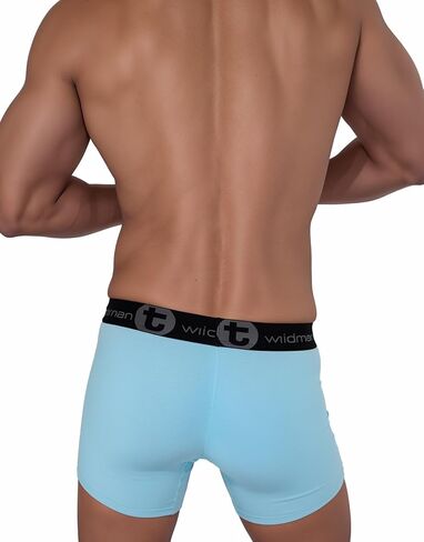 Wildmant Cotton Monster Cock 5" Inseam Boxer Brief Light Blue Large in Saudi Arabia