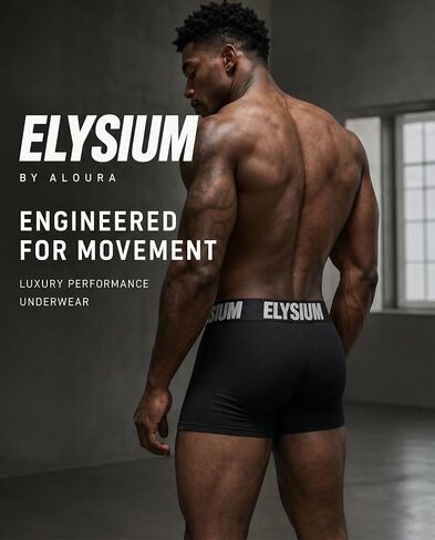 Aloura Elysium Mens Briefs Underwear, Breathable Cotton Underwear for Men, Tagless Comfort Pouch, Black in Kuwait