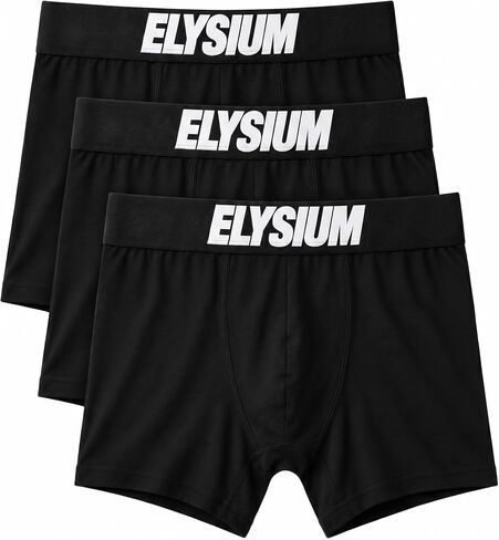 Aloura Elysium Mens Briefs Underwear, Breathable Cotton Underwear for Men, Tagless Comfort Pouch, Black in Kuwait